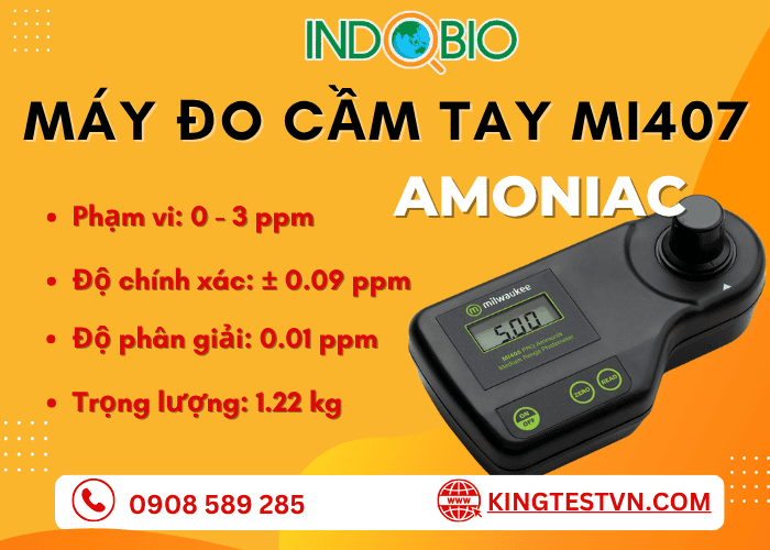 Máy đo nồng độ Amoniac Milwaukee MI407